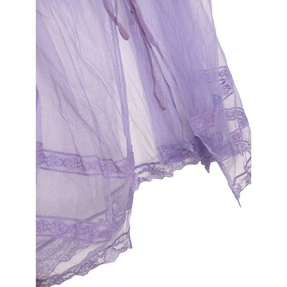 Victoria’s Secret Lingerie Lace Babydoll Sz M LAVENDER LT Purple Barbiecore VNT - Picture 5 of 16